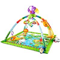 Los mejores  - Fisher-Price - Gimnasio Deluxe Animalitos de la Selva- Manta de Juego Bebé (Mattel GXC35)- Embalaje sostenible